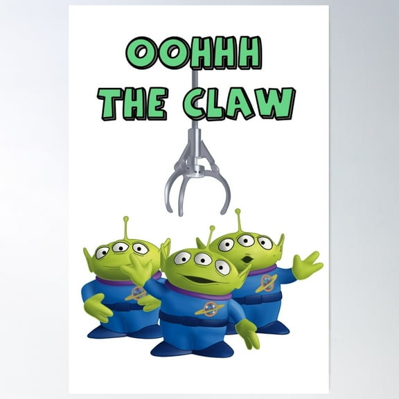Oohhh The Claw - Toystory Aliens Poster Wall Art, Modern Wall Decor For Living Room Bedroom, 16x24 UNFRAMED