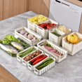 thumbnail image 4 of Caja de almacenamiento para refrigerador, caja de almacenamiento separada para alimentos de grado alimenticio para cocina, verduras, albóndigas congeladas especiales, 4 of 6