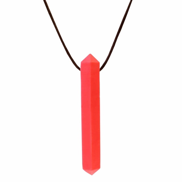 Collar de gemas masticables con colgante rojo Krypto-Bite de ARK