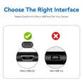 thumbnail image 4 of Micro USB AC Adapter Replacement for Arrow Cordless Electric Staple Gun 5V DC 2A, 4 of 5