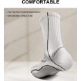 thumbnail image 2 of Men Sport Socks 3/6Pairs,AmPm Compression Athletic Socks for Men Sport Running,Fully Cushioned &Arch Support, 2 of 7