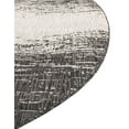 thumbnail image 6 of Unique Loom Outdoor Modern Collection Area Rug - Ombre (5' 3" x 8' Oval Charcoal Gray/Ivory), 6 of 7