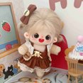 thumbnail image 3 of Muñeca de algodón de felpa Kawaii para niños, figura de súper estrella de peluche, sin atributos, puede cambiar la ropa, regalo para niños, 20cm, 3 of 5