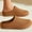 Brown, variant on Women's Perforated Suede Mule Clogs,Hollow-Out Shallow-Mouth Closed Toe Breathable Slip-On Casual Flat Shoes Spring Summer All Season Khaki 6