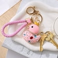 thumbnail image 5 of Wrapables Glamorous Crystal Rhinestone Ducky Keychain, Pendant Bag Charm, Pink, 5 of 6