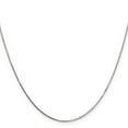 thumbnail image 2 of 10K White Gold Box Chain Styles Necklace .7 mm 20 inch 0.7, 2 of 4