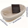 thumbnail image 1 of DEKAXID - Juego de 2 cestas de bambú de lujo para fermentación de pan artesanal. Moldes versátiles, aptos para contacto con alimentos, para panes y pasteles de masa madre., 1 of 7