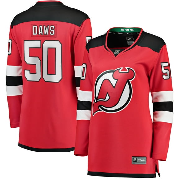 Women's Fanatics Nico Daws Red New Jersey Devils Home Breakaway Player Jersey