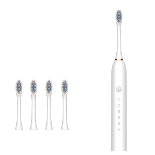 Rechargeable Electric Toothbrush, Whitening Toothbrush with 6 Cleaning Modes and Smart Timer