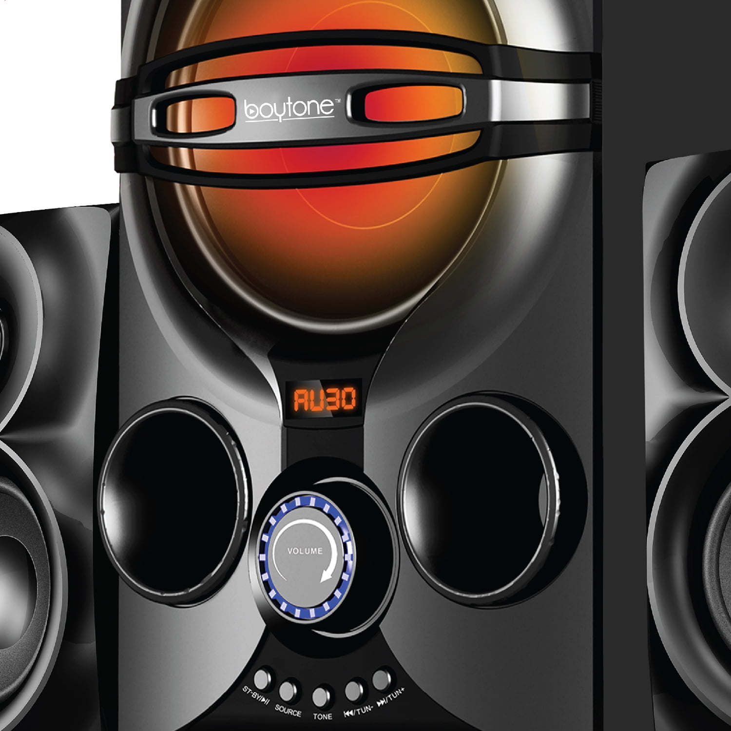 Boytone BT-424FN, 2.1 Bluetooth Powerful Home Theater Speaker Systems, FM Radio, SD Slot, USB Port, MP3 Format, Digital Play Back, 40 Watts, RGB Light, Remote Control, for Smartphone, Tablet