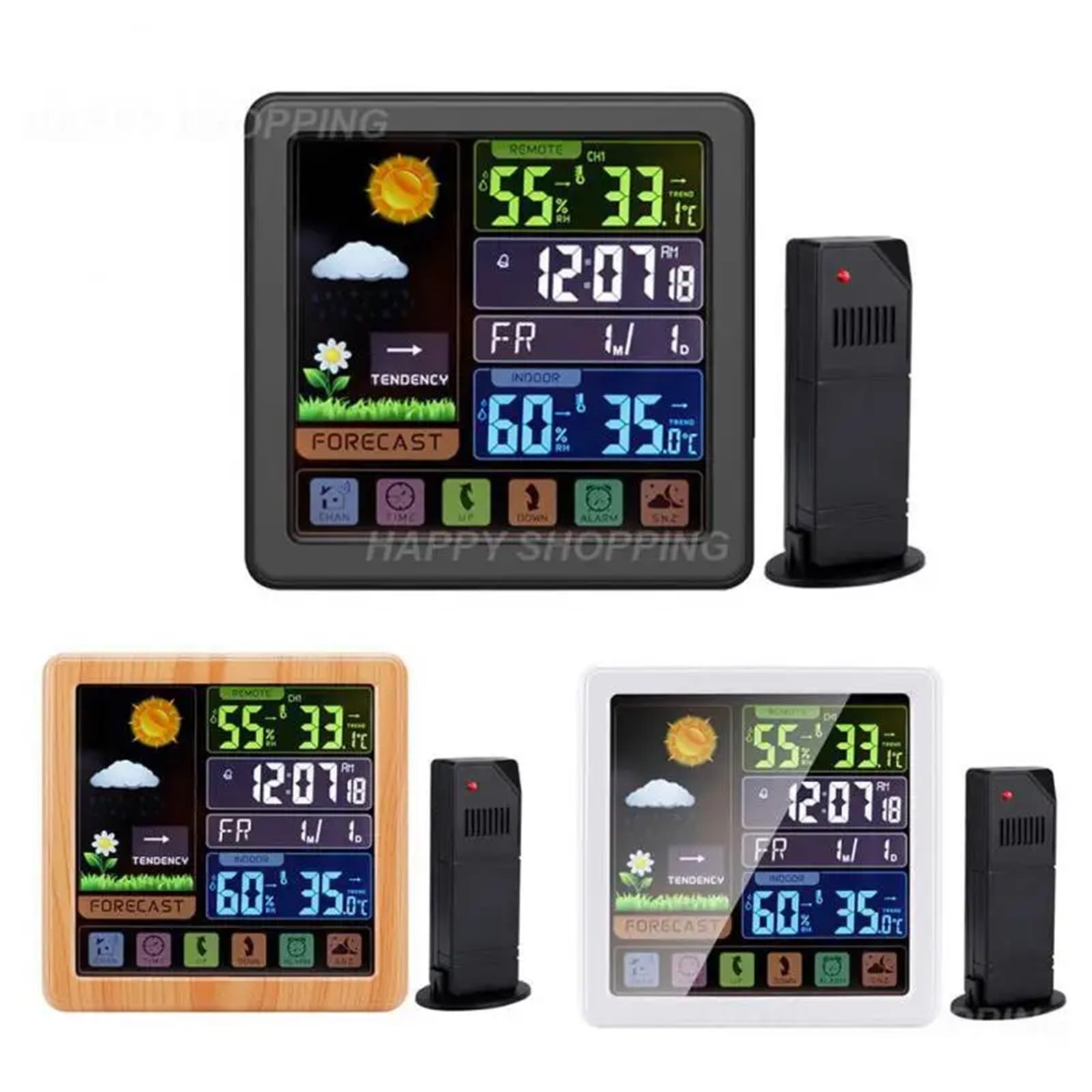 Weather Station Intelligent Wireless Usb Charging Four-level Weather Forecast Delayed Alarm For Home/indoor/outdoor Thermometer ,Excellent Visual Experience