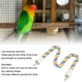 thumbnail image 4 of Bird Rope Perch, Built In Wire Bendable Bird Swing Perch Toy Comfortable Grip  Cotton Rope Perch Easy To Use Climbing Bird Rope Toy For Cockatiels, 4 of 8