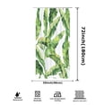thumbnail image 3 of Green Leaves Shower Curtain Bathroom Anime Design Bath Curtain with Hooks Home Bathtub Decoration, 3 of 10