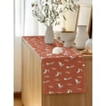 thumbnail image 5 of Table Runner 70 Inches Long for Kitchen Dining, Burnt Orange Spring Easter Dresser Scarf Farmhouse, Dining Table Decorations for Wedding/Parties, Cute Bunny Botanical 13 x 70 In, 5 of 8