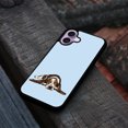 thumbnail image 4 of WIRESTER Shockproof Soft Rubber Cover Case for Apple iPhone 17 6.3" 2025, Basset Hound Dog Lying Down Looking Up On Light Blue Background, 4 of 5