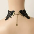 thumbnail image 4 of Necklace for Women, Vintage Gothic Lace Choker Necklace with Red Gemstone Pendant, Victorian Steampunk Cosplay Costume Jewelry, 4 of 4
