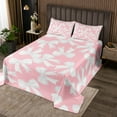 thumbnail image 2 of Erosebridal Bowknot Princess Bedspread White Bow Print Bedspread Pink White Bow-tie Coverlet Set ish Dreamy Quilted Bedroom Collection 2Pcs Twin Size, 2 of 5