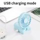thumbnail image 5 of Ventilador plegable portátil | Mini batería de 1200 mAh | Escritorio colgante de cuello de mano recargable por USB | Silencioso de 3 velocidades | ABS compacto y ligero | 7 Cuchillas | 17x7.8cm |, 5 of 7