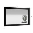 thumbnail image 2 of RAM Logo Ready-To-Hang Black Framed Wall Mirror, 2 of 4