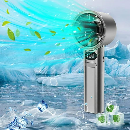 

Portable Fan Variable Speed Handheld Fan High Wind Power Silent Turbine Mini Portable Outdoor Low Noise Handheld Fan Hand Fans Portable Fan Handheld Handheld Fan for Travel Home Office Outdoors
