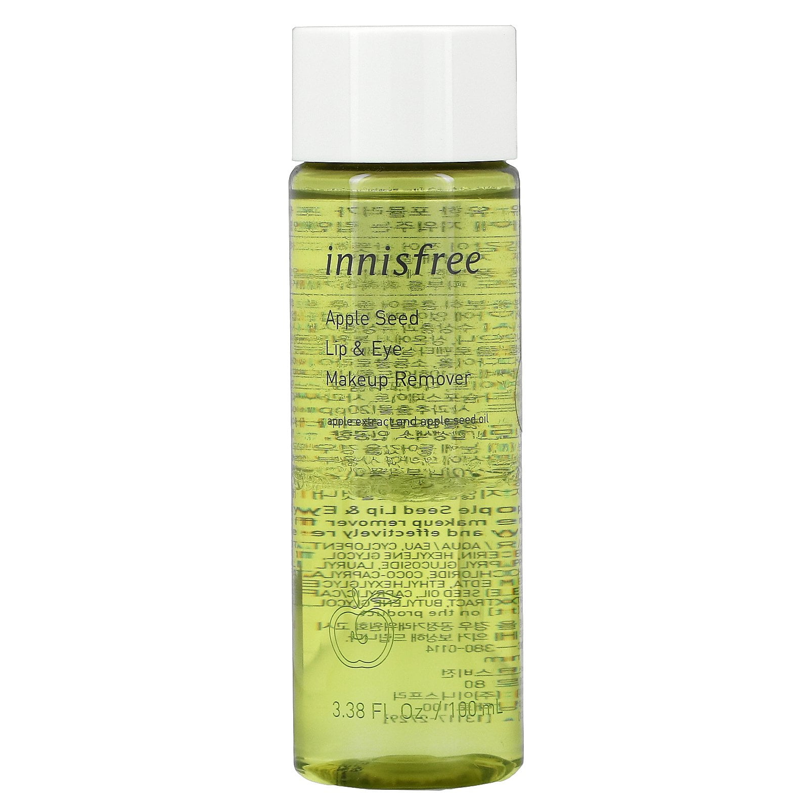 Innisfree, Apple Seed Lip & Eye Makeup Remover, 3.38 fl oz (100 ml