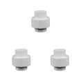 thumbnail image 3 of pitrice Home Hotel Aquarium PVC Pipe Union Connector Replacement Irrigation Threaded Interface Water Hose Equal Connectors 20mm 3Set, 3 of 6