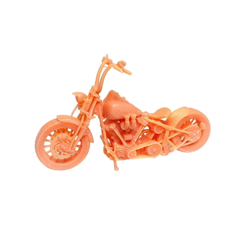 Red Motorcycle Miniature, Retro Collectible Miniature of Red