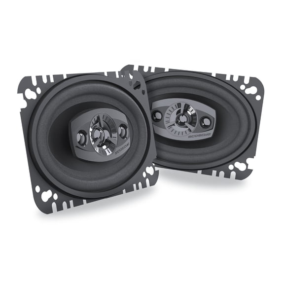 Scosche 4"x6" 4-Way Car Audio Speaker Pair 100W Peak Power Precision HD Sound, HD4604A-WM1SD