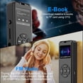 thumbnail image 2 of MUSICOZY 64GB MP3 Player,Portable Music Player with Built-in Speaker,Hi-Fi Lossless Sound Music MP3 Player for Voice Recorder,FM Radio,E-Book,AB Repeat mode with Earphones for Kids,Running Walking, 2 of 10