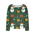 thumbnail image 6 of yoeyez Ugly Christmas Sweaters for Women Funny Cute Christmas Tree Jumper Funny Xmas Print Shirts Lightweight Knitted Pullover Tops, 6 of 7