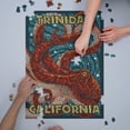 thumbnail image 3 of Trinidad, California, Octopus, Paper Mosaic (1000 Piece Puzzle, Size 19x27, Challenging Jigsaw Puzzle for Adults and Family, Made in USA), 3 of 4