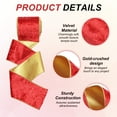 thumbnail image 3 of Uxcell 4" x 10 Yards Velvet Wired Gold Crushed Ribbon for Bow Decor Pure Red, 3 of 7
