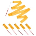 thumbnail image 1 of Uxcell Dance Ribbons, Gymnastics Dance Streamers with Non-Slip Wand Dance Flags Orange Yellow, 1 of 7