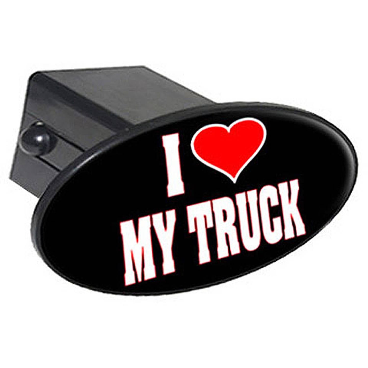 I Love Heart My Truck 2" Oval Tow Trailer Hitch Cover Plug Insert
