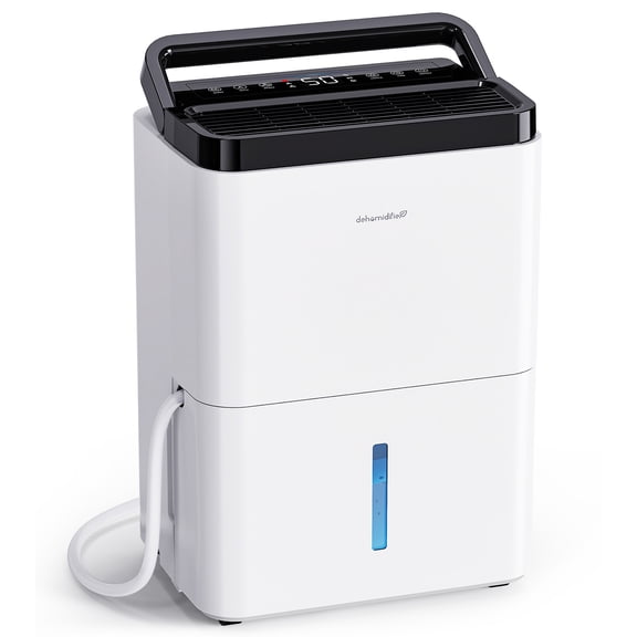 ALROCKET 30 Pint Dehumidifier for Basement, DOE 10 Pint Dehumidifier with Drain Hose Covers 2500 Sq.Ft, Smart Humidity Control, Auto Defrost
