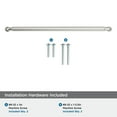 thumbnail image 3 of Amerock Cowrie 12-5/8 inch (320mm) Center-to-Center Polished Nickel Cabinet Pull, 3 of 5