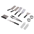thumbnail image 4 of Bbq 12Pcs Stainless Steel Grilling Kit Food Grade Material Heat Resistant BBQ Grill Tool Set with for Storage Bag Camping, 4 of 7