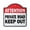 Attention Private Road Keep Out 10" X 10" Plastic Sign, variant on Attention Private Road Keep Out 10” x 10” Sign | Indoor/Outdoor Plastic | SignMission Designer No Trespassing Warning Do Not Novelty Gift Funny Joke Gag Road Garage