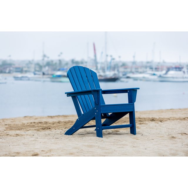LuXeo LUX-1518-NAVY Hampton Adirondack Chair, Single, Navy