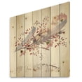 thumbnail image 2 of Designart 'Pink Feathers and Flowers All You Need Is Love' Bohemian & Eclectic Print on Natural Pine Wood, 2 of 5