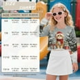 thumbnail image 7 of COEQINE Girls Everyday Crop Top Sweatshirt, Long Sleeve Crewneck Pullover for Fall Winter, Soft Casual Loose Fit Shirt for Age 11-12 Kids, Christmas Cat, 7 of 7