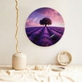 thumbnail image 5 of Daiia Lavender Field Sunset Printed Pattern Ceramic Plate Dinner Plates Bone China Decorative Plates with Display Stand Art Ceramic Ornaments for Wall Hanging Decoration-6in, 5 of 6