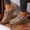 Khaki, variant on YOUYEDIAN Loafers for Women Fall Winter Fashion Square Toe Warm Versatile Casual Flats Plush Comfy Outdoor Platform Shoes