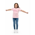 thumbnail image 5 of Wonder Nation Girls Delicate Paradise Graphic Tee with Short Sleeves, Sizes 4-18, 5 of 7