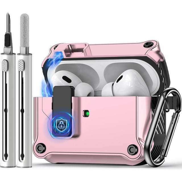 Funda para AirPods Pro de segunda y primera generación con kit de limpieza Pogelan