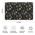 thumbnail image 3 of Pioneer Flower Floral Print Pattern Bathroom Rugs Mat, Non Slip Microfiber Bathroom Rug with Rubber Backing, Soft Mats for Bathroom Floor Tub Shower, 20"x32", 3 of 5
