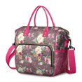 thumbnail image 1 of Sac à Lunch Isolé Imprimé Floral Abstrait, Grande Boîte à Lunch Réutilisable, Sac à Lunch Adulte à Double Compartiment, Sac à Lunch Étanche, Sac Isotherme Pliable, 1 of 6