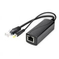 thumbnail image 2 of 2X Gigabit Mini PoE Splitter 10/100/1000Mbps POE Splitter DC Output 12V Power over Ethernet IEEE 802.3af Black, 2 of 8
