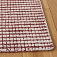 thumbnail image 3 of SAFAVIEH Abstract Stephanie Plaid Wool Area Rug, Red/Ivory, 8' x 10', 3 of 11