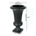 thumbnail image 4 of LuxenHome 22.8" H Black Slim MgO Urn Planter, 4 of 8
